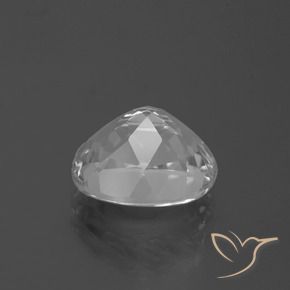 5.05캐럿 천연 클리어 화이트 황옥, 타원형, VVS
