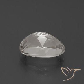 4.58캐럿 천연 따뜻한 화이트 황옥, 타원형, VVS