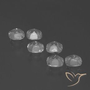 2.86캐럿 천연 클리어 화이트 황옥 보석, 방석, VVS-VS