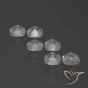 2.95캐럿 천연 클리어 화이트 황옥 보석, 방석, VVS-VS