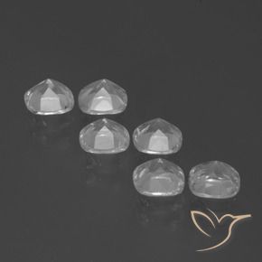 2.96캐럿 천연 클리어 화이트 황옥 보석, 방석, VVS-VS