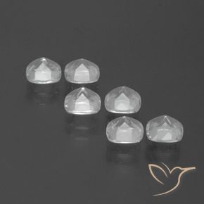 3.00캐럿 천연 클리어 화이트 황옥 보석, 방석, VVS-VS