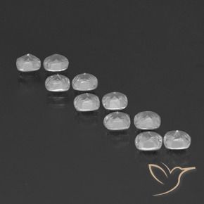 4.31캐럿 천연 클리어 화이트 황옥 보석, 방석, VVS-VS