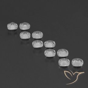 4.50캐럿 천연 클리어 화이트 황옥 보석, 방석, VVS-VS