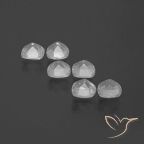 3.00캐럿 천연 하얀색 황옥 보석, 방석, VVS-VS