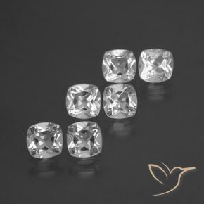2.79캐럿 천연 클리어 화이트 황옥 보석, 방석, VVS-VS
