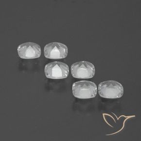 3.21캐럿 천연 클리어 화이트 황옥 보석, 방석, VVS-VS