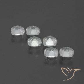 2.87캐럿 천연 클리어 화이트 황옥 보석, 방석, VVS-VS