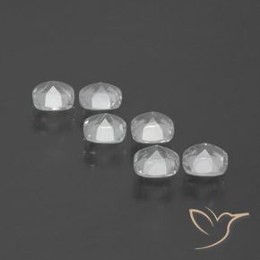 3.02캐럿 천연 클리어 화이트 황옥 보석, 방석, VVS-VS
