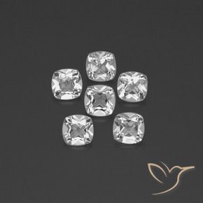 2.81캐럿 천연 클리어 화이트 황옥 보석, 방석, VVS-VS