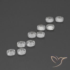 4.53캐럿 천연 클리어 화이트 토파즈 보석, 쿠션 컷, 4.6×4.6 mm, VVS-VS