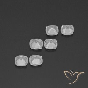 2.70캐럿 천연 클리어 화이트 황옥 보석, 쿠션 컷, VVS-VS