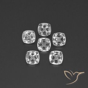 2.84캐럿 천연 클리어 화이트 황옥 보석, 방석, VVS-VS