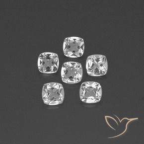 2.70캐럿 천연 클리어 화이트 황옥 보석, 방석, VVS-VS