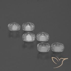 2.91캐럿 천연 클리어 화이트 황옥 보석, 방석, VVS-VS