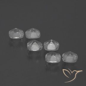 2.95캐럿 천연 클리어 화이트 황옥 보석, 방석, VVS-VS