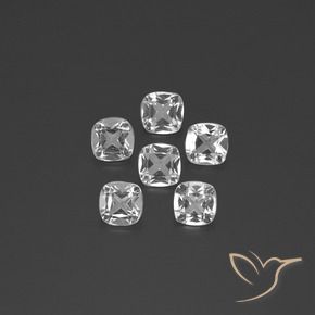 2.78캐럿 천연 클리어 화이트 황옥 보석, 방석, VVS-VS