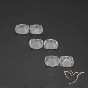 2.74캐럿 천연 클리어 화이트 황옥 보석, 쿠션 컷, VVS-VS