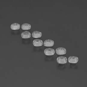 4.37캐럿 천연 클리어 화이트 토파즈 보석, 쿠션 컷, 4.6×4.6 mm, VVS-VS