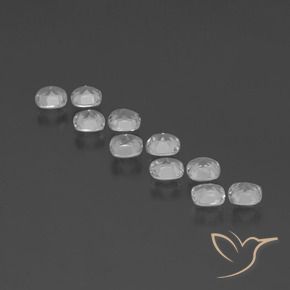 4.66캐럿 천연 클리어 화이트 황옥 보석, 방석, VVS-VS