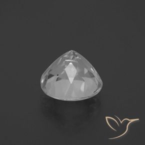 4.84캐럿 천연 클리어 화이트 황옥, 둥근, VVS-VS