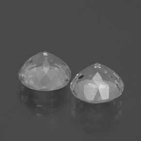5.23캐럿 천연 클리어 화이트 토파즈 보석, 라운드 컷, 8.25 mm, VVS-VS