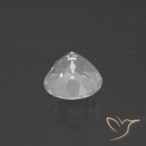 3.69캐럿 천연 하얀색 황옥, 둥근, VVS-VS