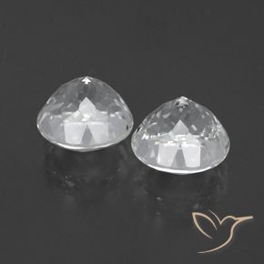 8.00캐럿 천연 클리어 화이트 황옥 보석, 둥근, VS-SI