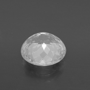 4.05캐럿 천연 클리어 화이트 토파즈, 라운드 컷, 9.87 mm, VVS