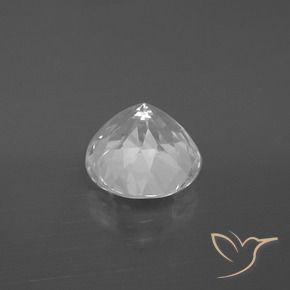 3.74캐럿 천연 화이트 토파즈, 라운드 컷, 9.08 mm, VVS-VS