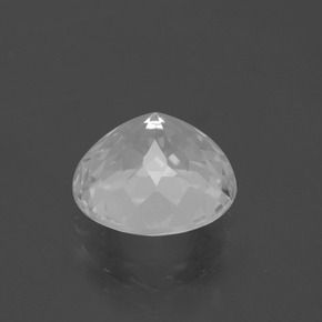 6.06캐럿 천연 클리어 화이트 토파즈, 라운드 컷, 10.66 mm, VS