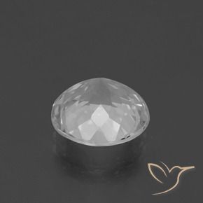 4.75캐럿 천연 클리어 화이트 황옥, 둥근, VVS-VS