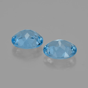 5.86캐럿 천연 스카이 블루 토파즈 보석, 타원형 컷, 10.1×8.3 mm, VVS