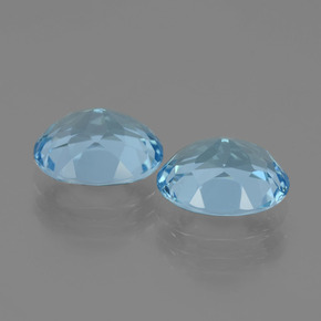 6.47캐럿 천연 스위스 블루 토파즈 보석, 타원형 컷, 10.1×8.1 mm, VVS-VS