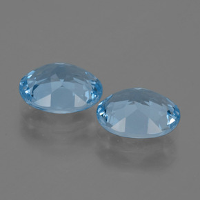 6.23캐럿 천연 스위스 블루 토파즈 보석, 타원형 컷, 10.2×8.1 mm, VS
