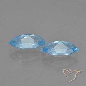 2.70캐럿 천연 스카이 블루 토파즈 보석, 마퀴즈, 10.3×5.2 mm, VVS-VS