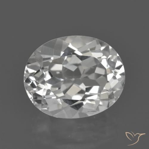 4.93ct 자연스러운 따뜻한 화이트 황옥, 타원형, VVS