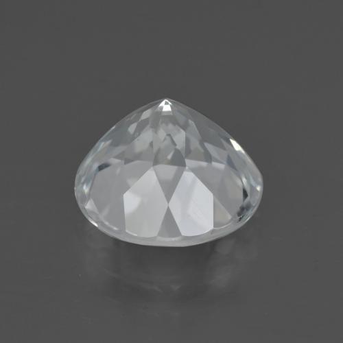 4.63캐럿 천연 따뜻한 화이트 토파즈, 라운드 컷, 10.01 mm, VS