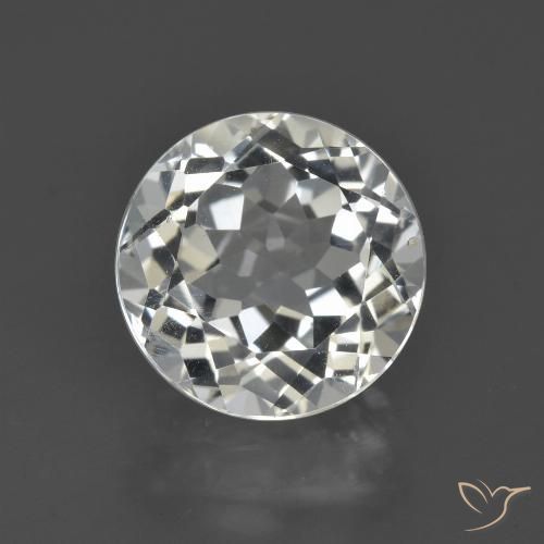 4.81ct 자연스러운 따뜻한 화이트 황옥, 둥근, VS