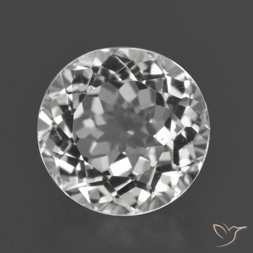 4.81ct 자연스러운 클리어 화이트 황옥, 둥근, VVS-VS