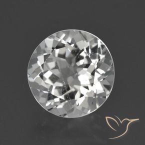 4.47캐럿 천연 클리어 화이트 토파즈, 라운드 컷, VS