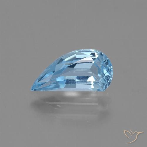 1.50ct 자연스러운 하늘색 황옥, 팬시한, VVS-VS