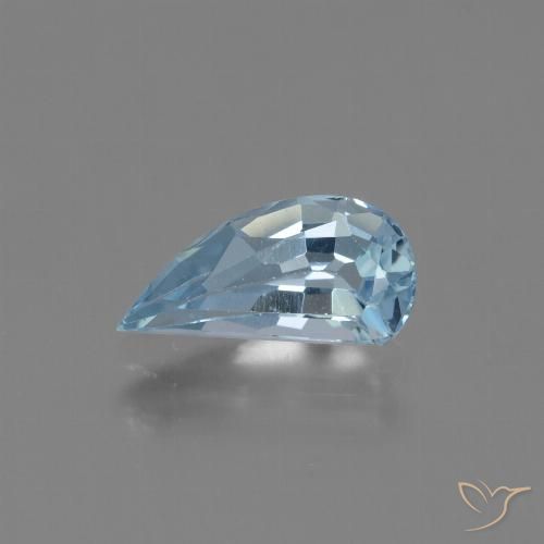 1.32ct 자연스러운 하늘색 황옥, 팬시한, VVS-VS