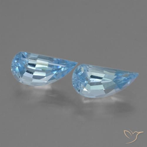 2.84ctw 자연스러운 스위스 블루 황옥, 팬시한, VVS-VS