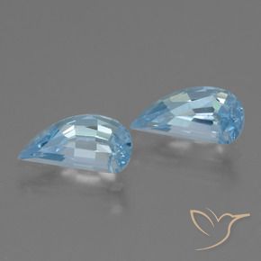 2.84캐럿 천연 스위스 블루 황옥 보석, 팬시한, VVS-VS