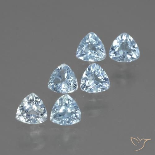 1.86ctw 자연스러운 하늘색 황옥, 일조, VVS-VS