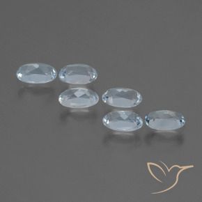 1.65캐럿 천연 하늘색 황옥 보석, 타원형 컷, VVS-VS