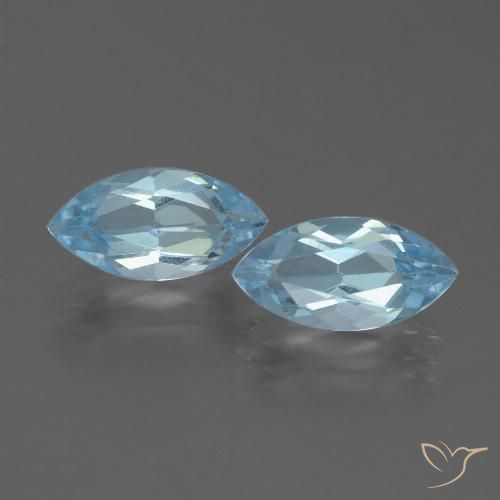 4.99ctw 자연스러운 하늘색 황옥, 보석, VVS-VS