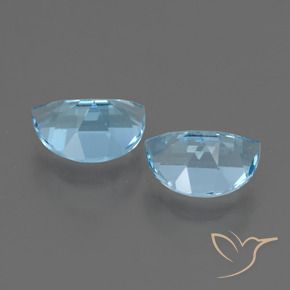1.95캐럿 천연 스위스 블루 황옥 보석, 팬시한, VS