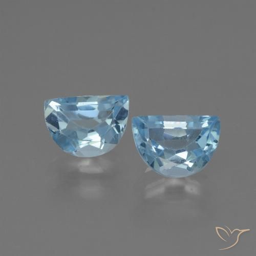 1.93ctw 자연스러운 하늘색 황옥, 팬시한, VVS-VS